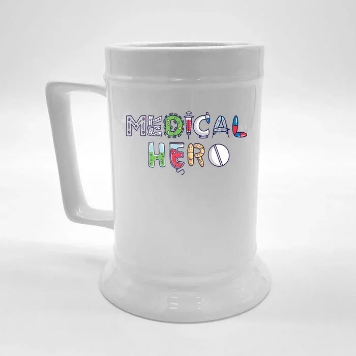 Medical Hero Front & Back Beer Stein