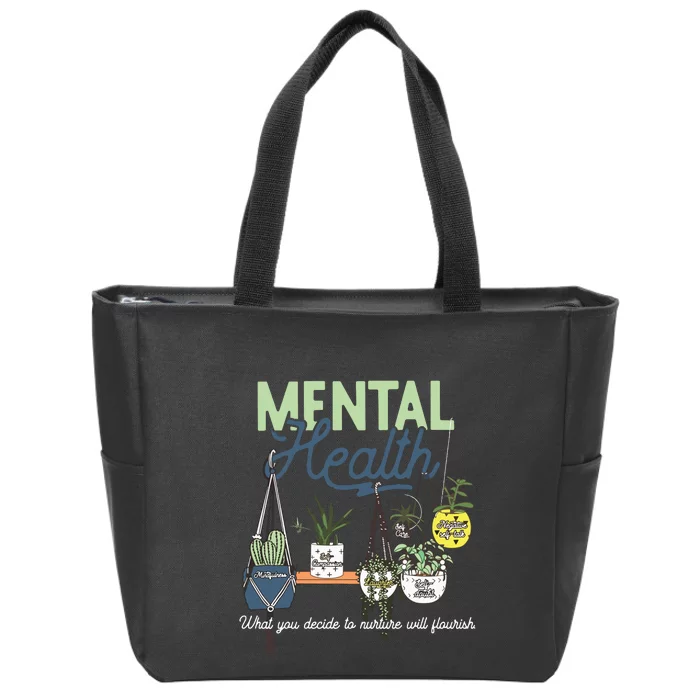 Mental Health Matters Zip Tote Bag