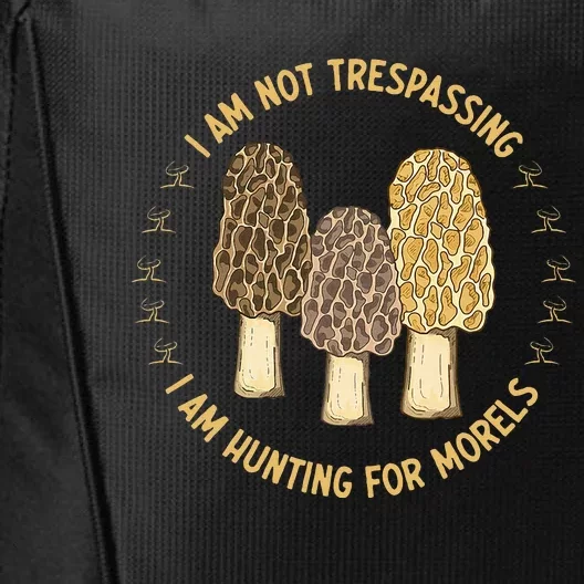 Mushroom Hunting Mycology Foraging Morel City Backpack