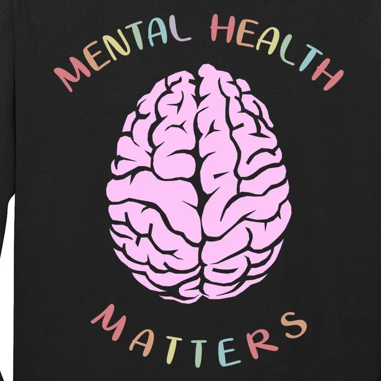 Mental Health Matters Brain Long Sleeve Shirt