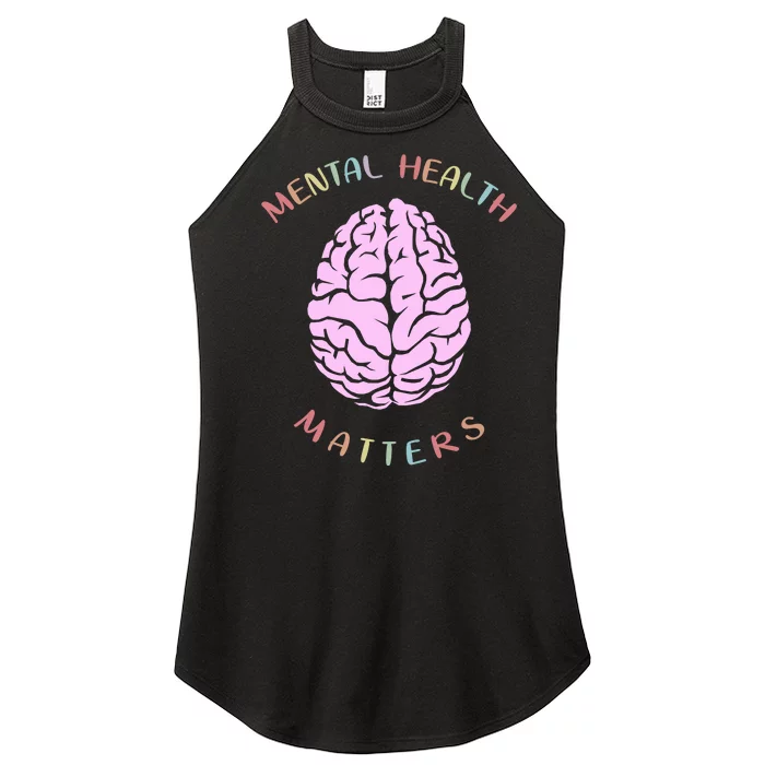 Mental Health Matters Brain Women’s Perfect Tri Rocker Tank