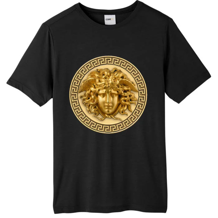 Medusa Head Myth Gorgon Snake Hair Greek Mythology ChromaSoft Performance T-Shirt