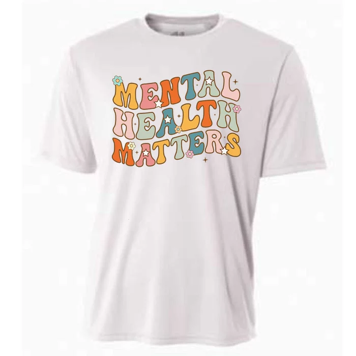 Mental Health Matters Human Brain Illness Awareness Cooling Performance Crew T-Shirt