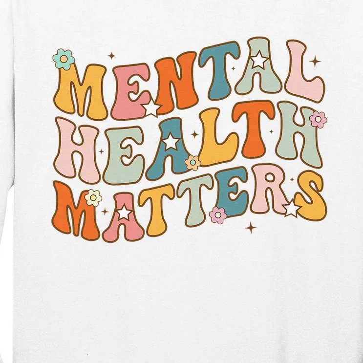 Mental Health Matters Human Brain Illness Awareness Tall Long Sleeve T-Shirt