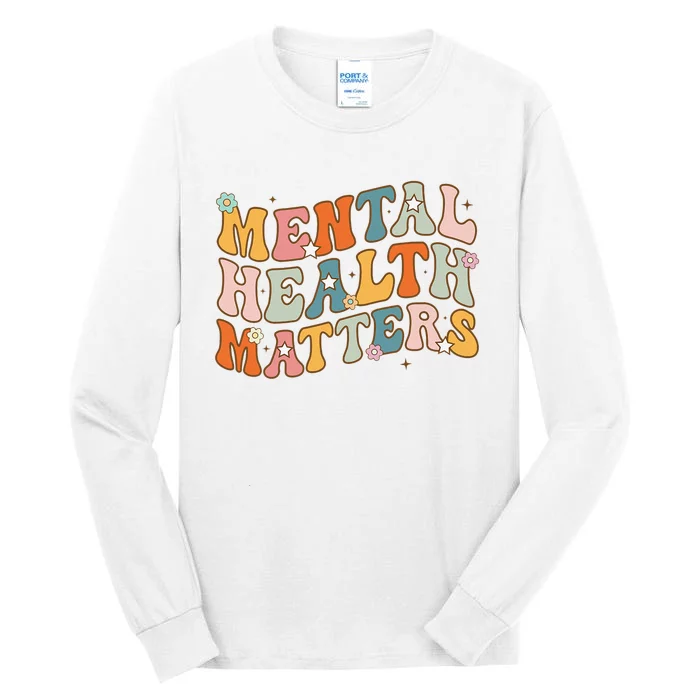 Mental Health Matters Human Brain Illness Awareness Tall Long Sleeve T-Shirt