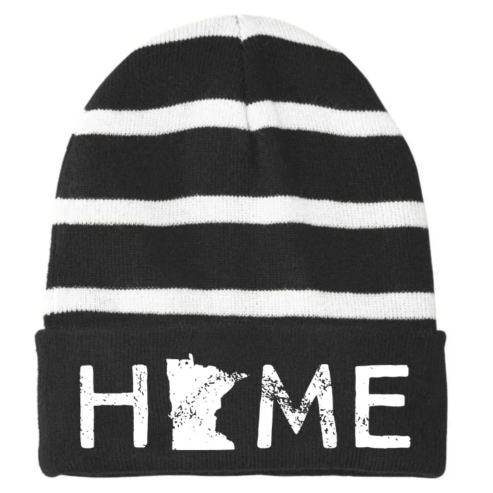 Minnesota Home Mn State Pride Striped Beanie with Solid Band