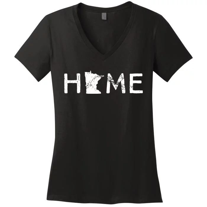 Minnesota Home Mn State Pride Women's V-Neck T-Shirt