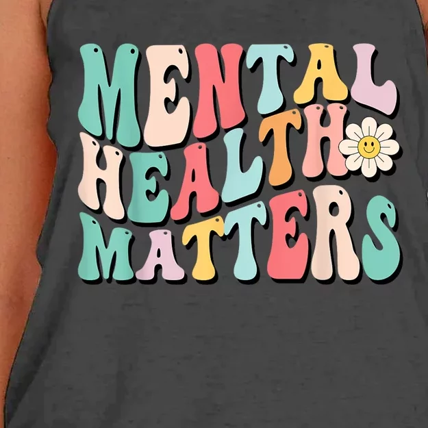 Mental Health Matters End The Stigma Women's Knotted Racerback Tank