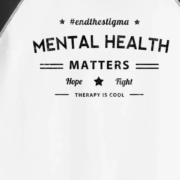 Mental Health Matters Therapy Cool Hope And Fight Green Gift Toddler Fine Jersey T-Shirt