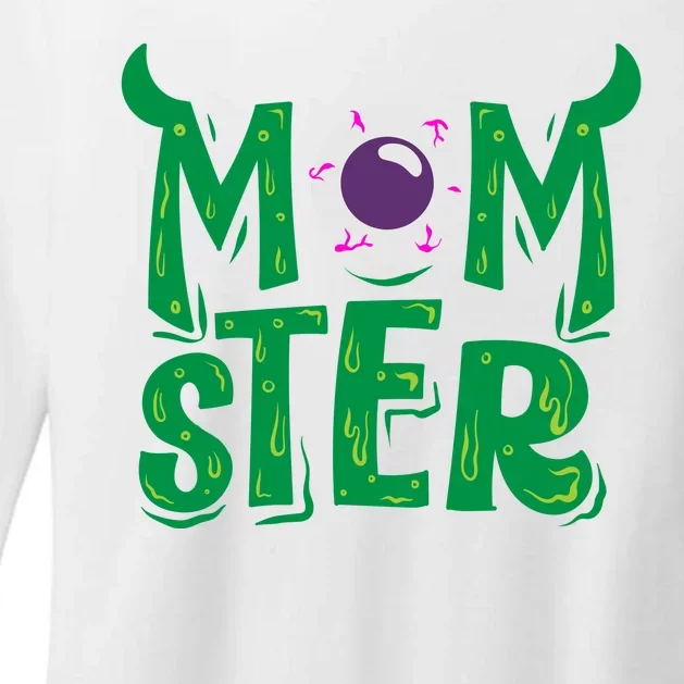 Momster Halloween Mom Womens CVC Long Sleeve Shirt