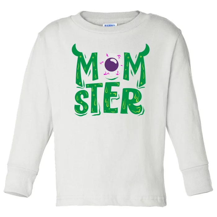 Momster Halloween Mom Toddler Long Sleeve Shirt