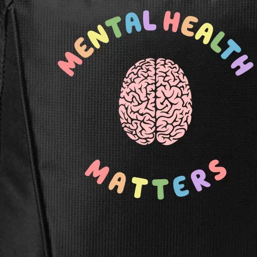 Mental Health Matters Rainbow Brain Awareness City Backpack