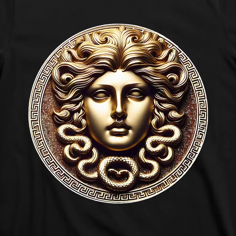 Medusa Head Myth Gorgon Snake Hair Greek Mythology T-Shirt