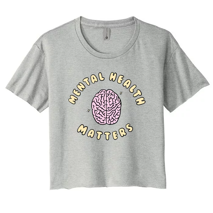 Mental Health Matters Women's Crop Top Tee