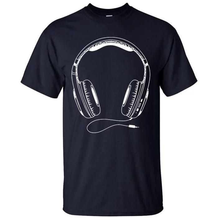 Music Headphones Tall T-Shirt