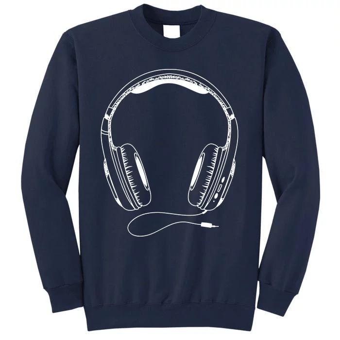 Music Headphones Tall Sweatshirt