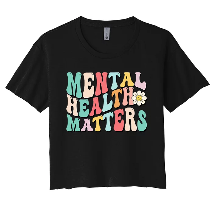 Mental Health Matters End The Stigma Women's Crop Top Tee