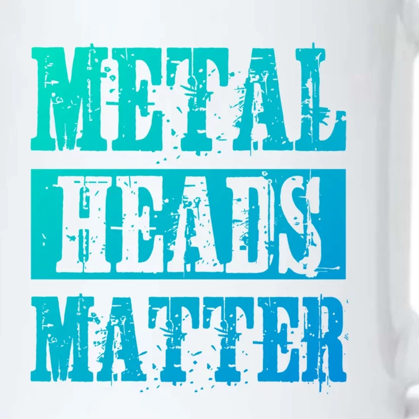 Metal Heads Matter Heavy Black Death Metal Fan Music Gift Black Color Changing Mug