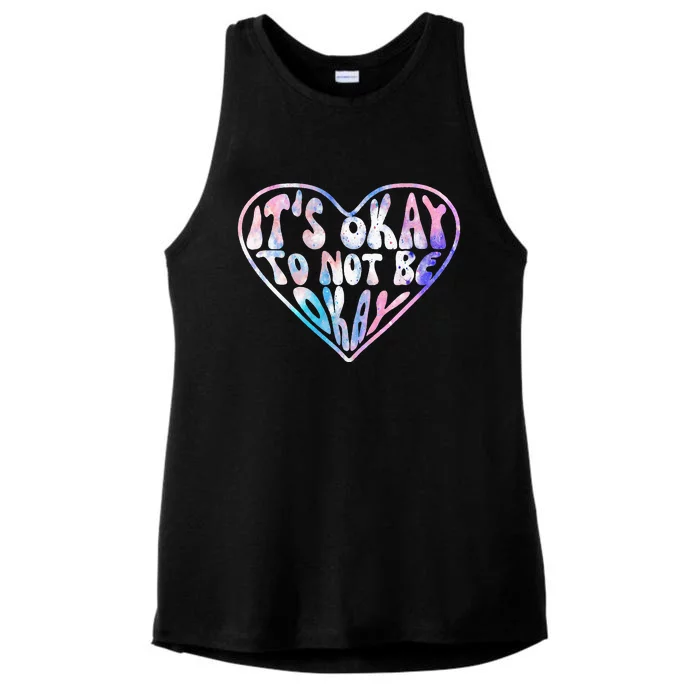 Mental Health Matters Awareness Heart Suicide Prevention Ladies Tri-Blend Wicking Tank