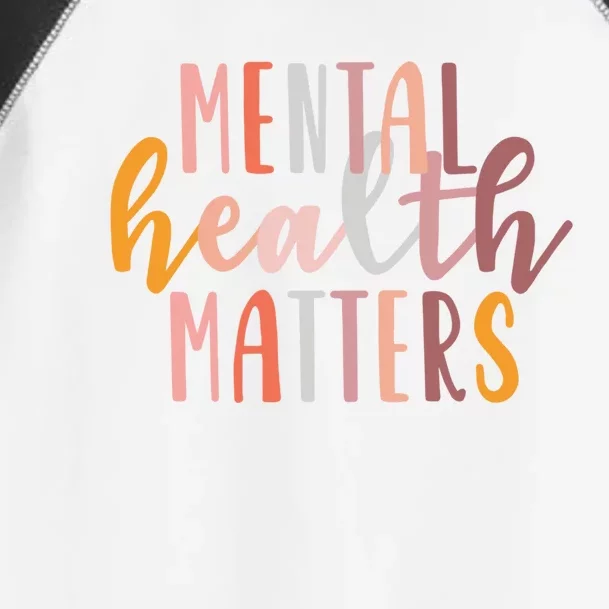 Mental Health Matters Hu Brain Illness Awareness Gift Toddler Fine Jersey T-Shirt