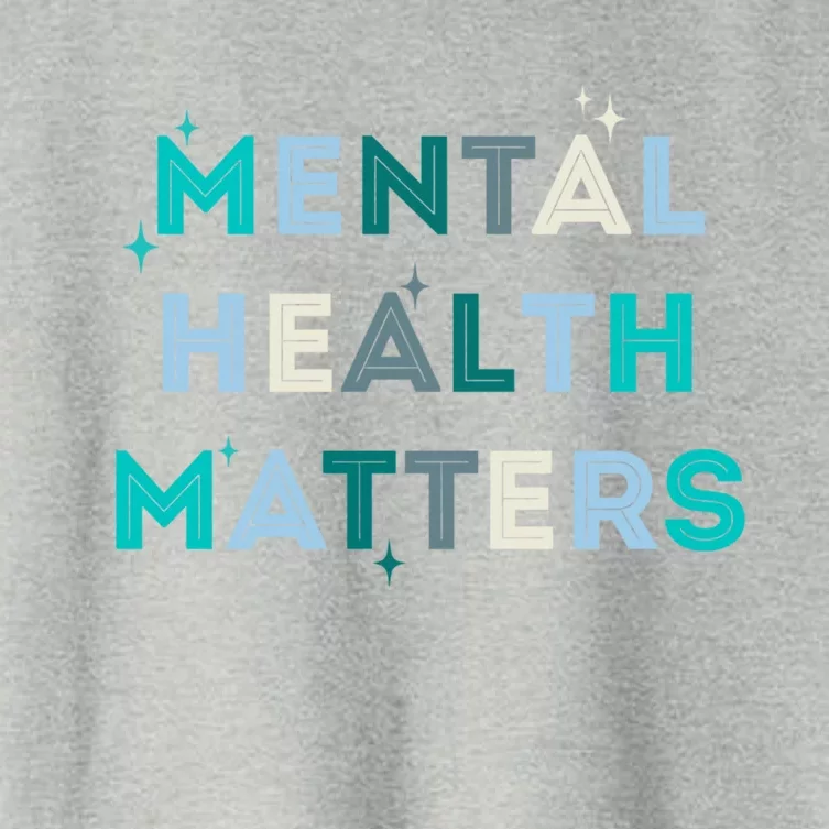 Mental Health Matters Tal Health Awareness Gift Women's Crop Top Tee