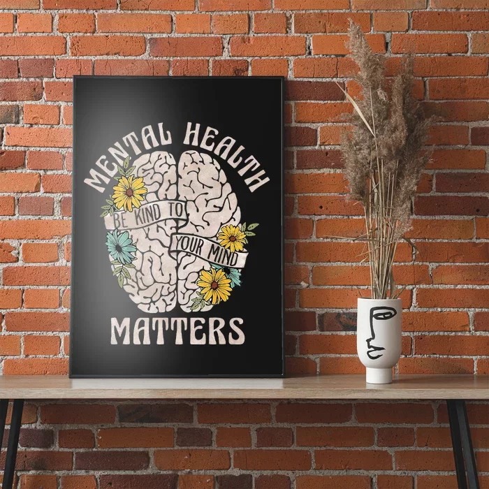 Mental Health Matters Be Kind To Your Mind Mental Awareness Poster