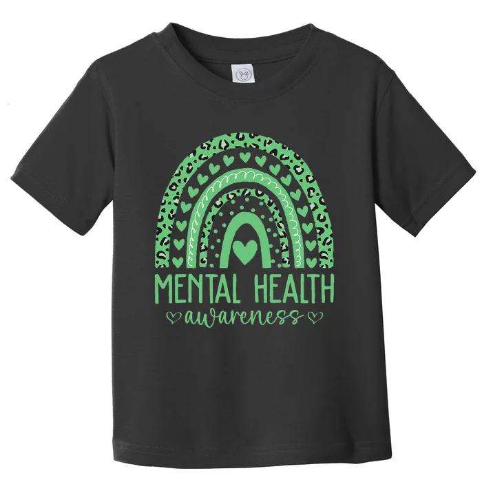 Mental Health Matters We Wear Green Mental Health Awareness Toddler T-Shirt