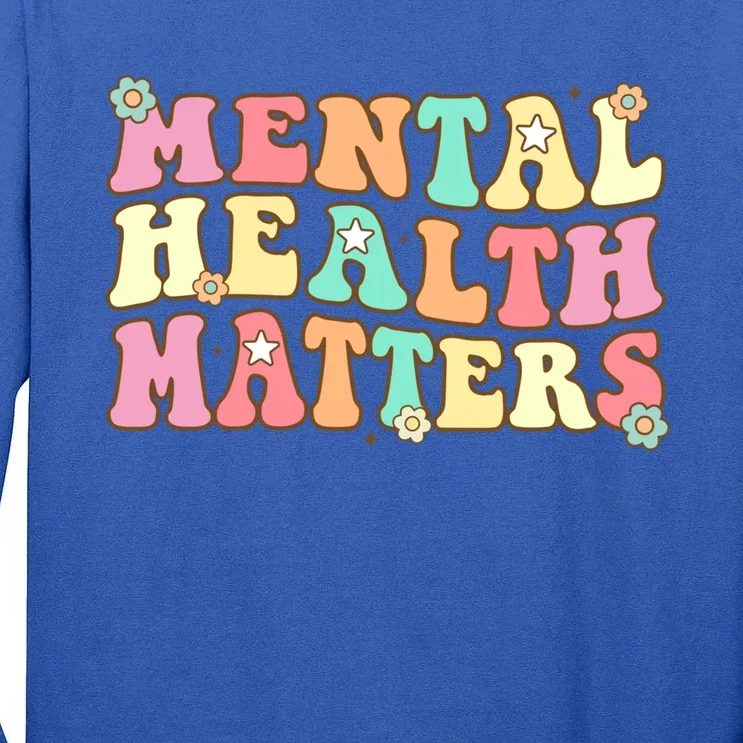 Mental Health Matters Hu Brain Illness Awareness Gift Tall Long Sleeve T-Shirt