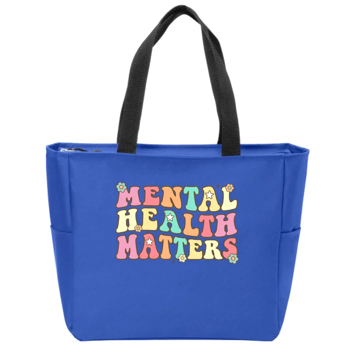 Mental Health Matters Hu Brain Illness Awareness Gift Zip Tote Bag