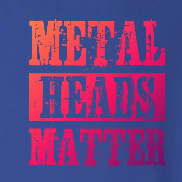 Metal Heads Matter Heavy Black Death Metal Fan Music Gift Toddler Long Sleeve Shirt