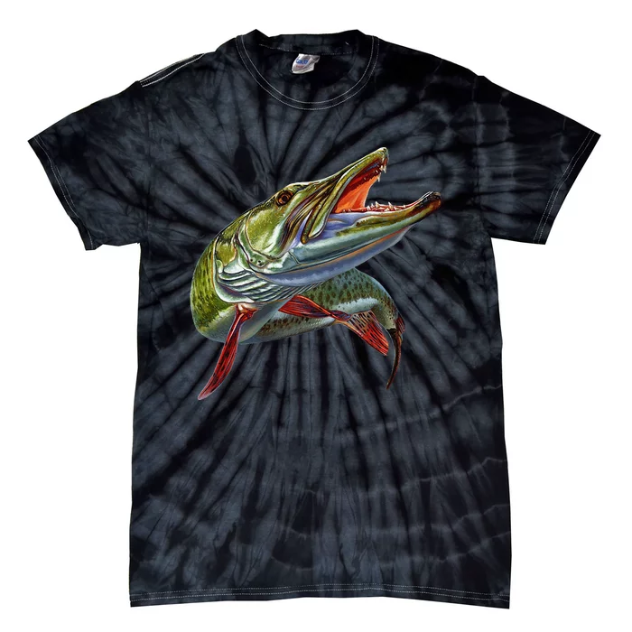 Muskie Hunter Musky Fisherman Lure Fly Fishing Novelty Gifts Tie-Dye T-Shirt