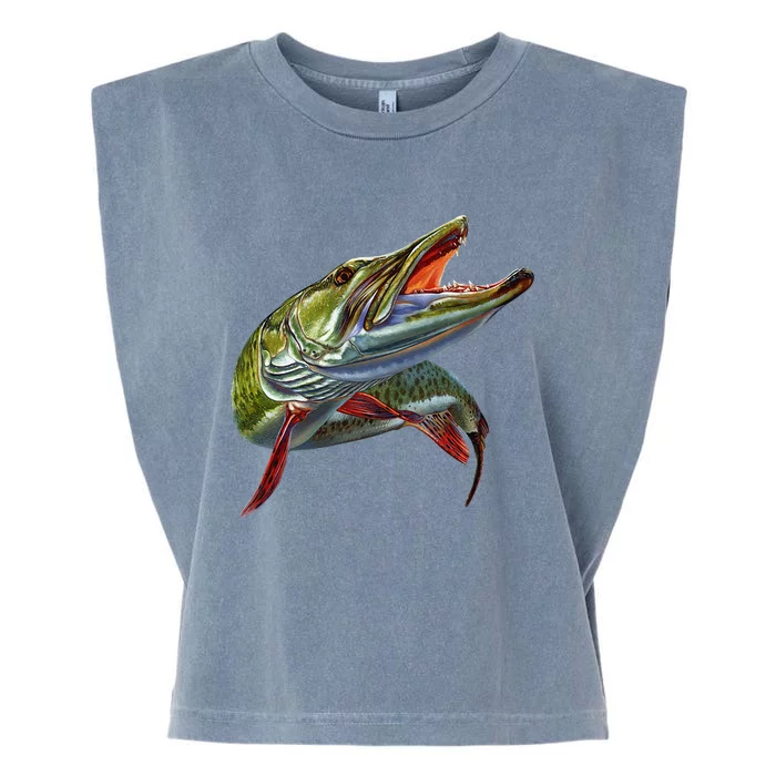 Muskie Hunter Musky Fisherman Lure Fly Fishing Novelty Gifts Garment-Dyed Women's Muscle Tee