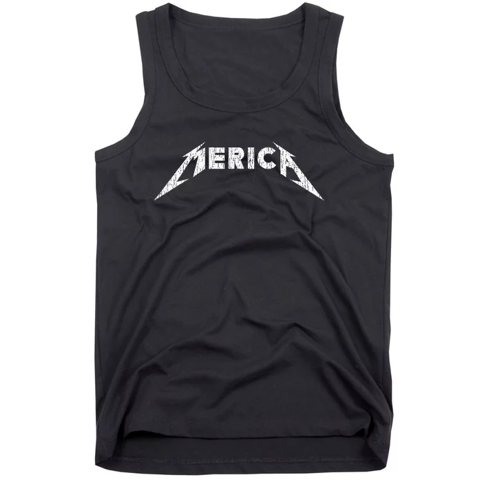 Merica Heavy Metal Style America Tank Top