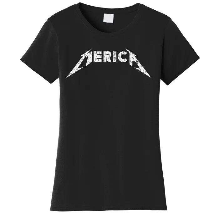 Merica Heavy Metal Style America Women's T-Shirt