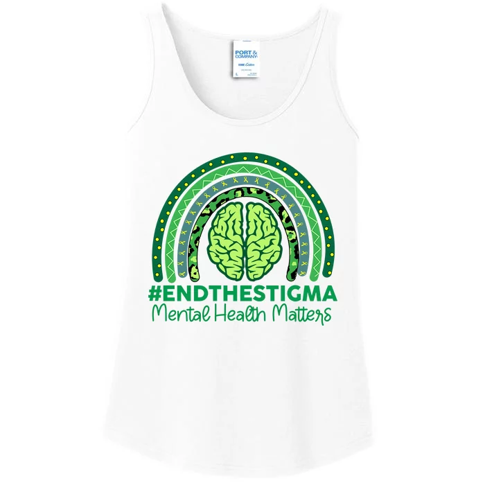 Mental Health Matters Rainbow Vintage Ladies Essential Tank