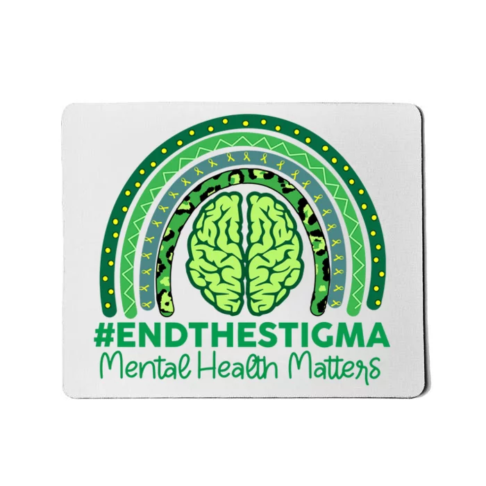 Mental Health Matters Rainbow Vintage Mousepad