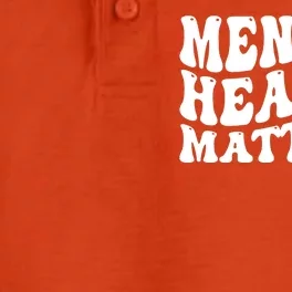 Mental Health Matters Groovy Retro Dry Zone Grid Performance Polo