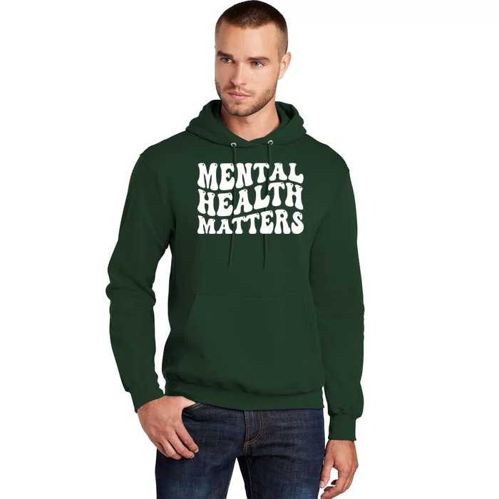 Mental Health Matters Groovy Retro Hoodie