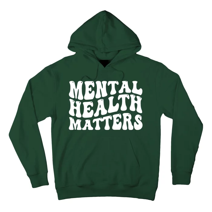 Mental Health Matters Groovy Retro Hoodie