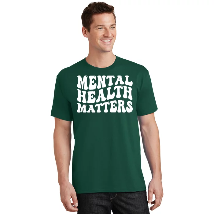 Mental Health Matters Groovy Retro T-Shirt