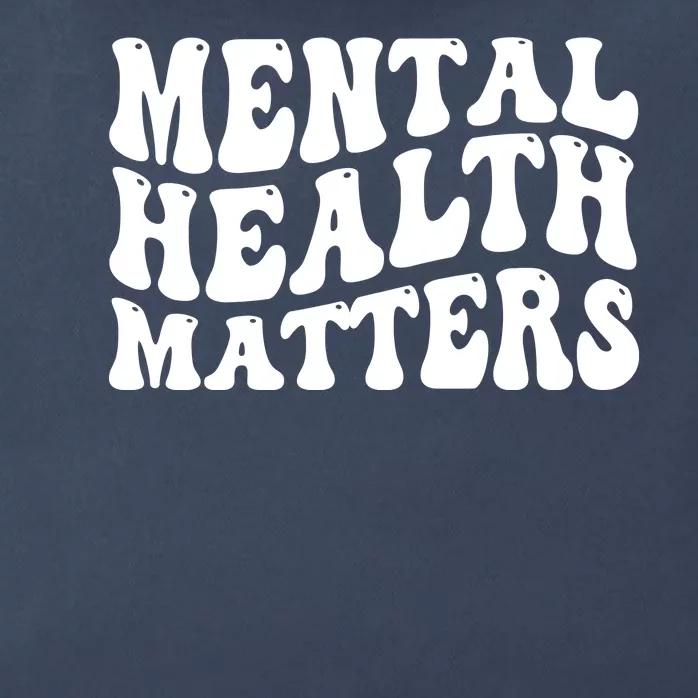 Mental Health Matters Groovy Retro Zip Tote Bag