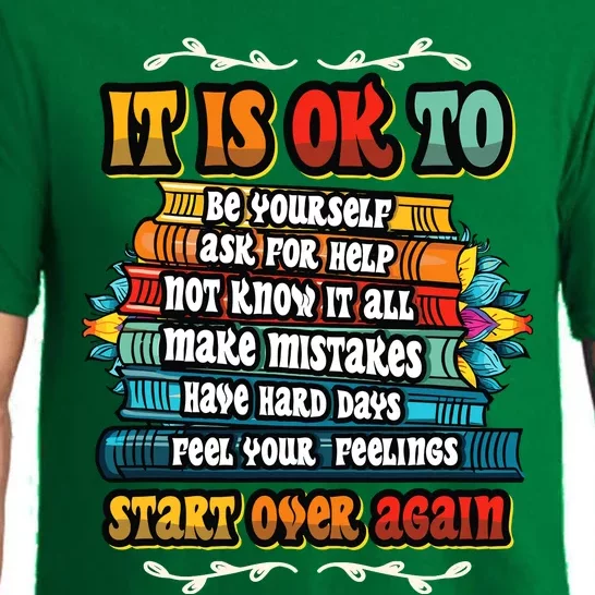 Mental Health Make Mistakes Be Yourself Inspirational Pajama Set