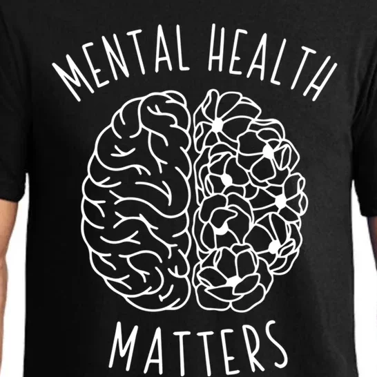 Mental Health Matter Hu Brain Graphic Mind Awareness Gift Pajama Set