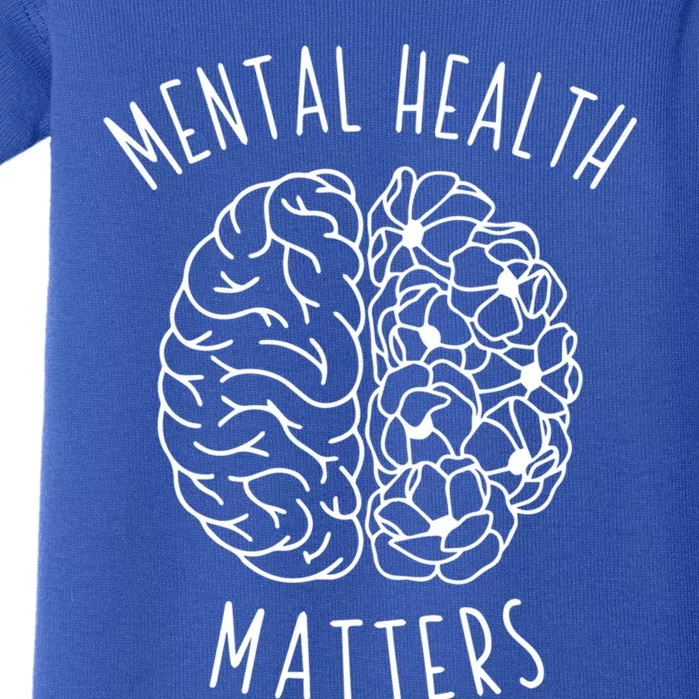 Mental Health Matter Hu Brain Graphic Mind Awareness Gift Baby Bodysuit