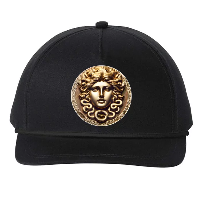 Medusa Head Myth Gorgon Snake Hair Greek Mythology Gift Snapback Five-Panel Rope Hat