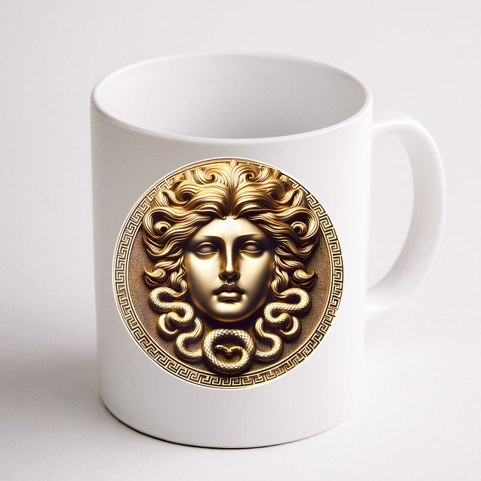 Medusa Head Myth Gorgon Snake Hair Greek Mythology Gift Front & Back Coffee Mug