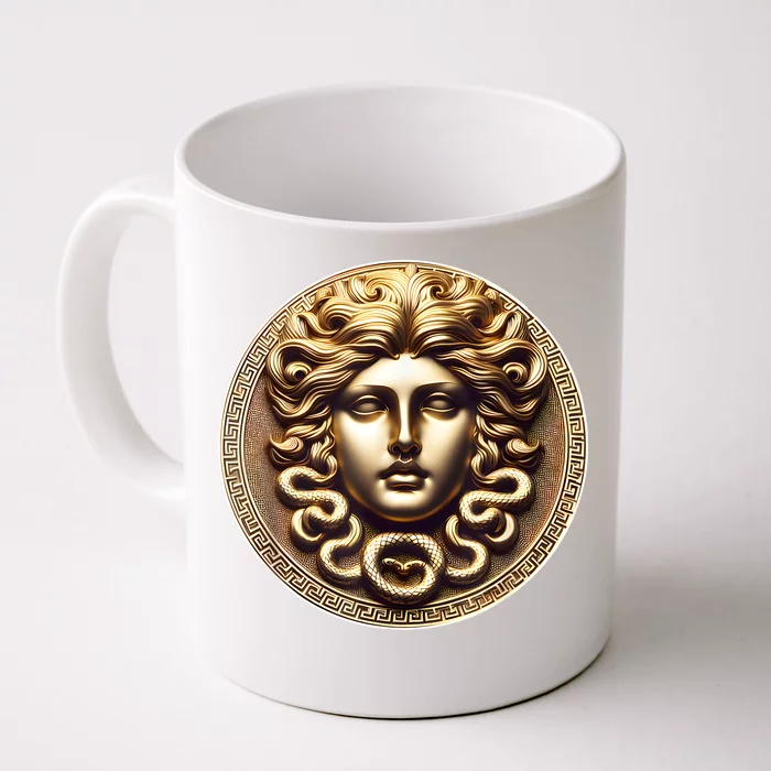 Medusa Head Myth Gorgon Snake Hair Greek Mythology Gift Front & Back Coffee Mug