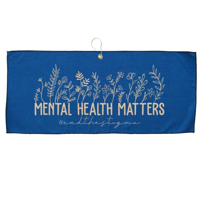 Mental Health Matters End The Stigma Nature Large Microfiber Waffle Golf Towel