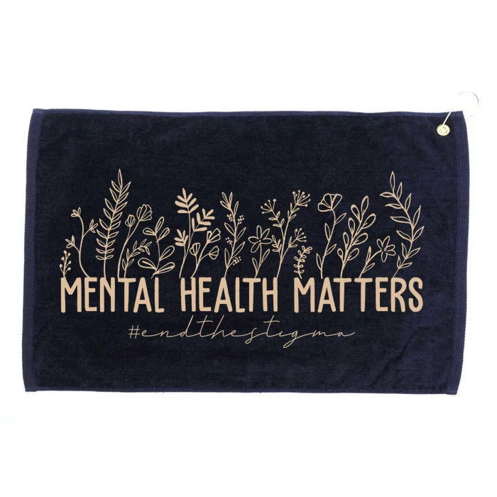 Mental Health Matters End The Stigma Nature Grommeted Golf Towel