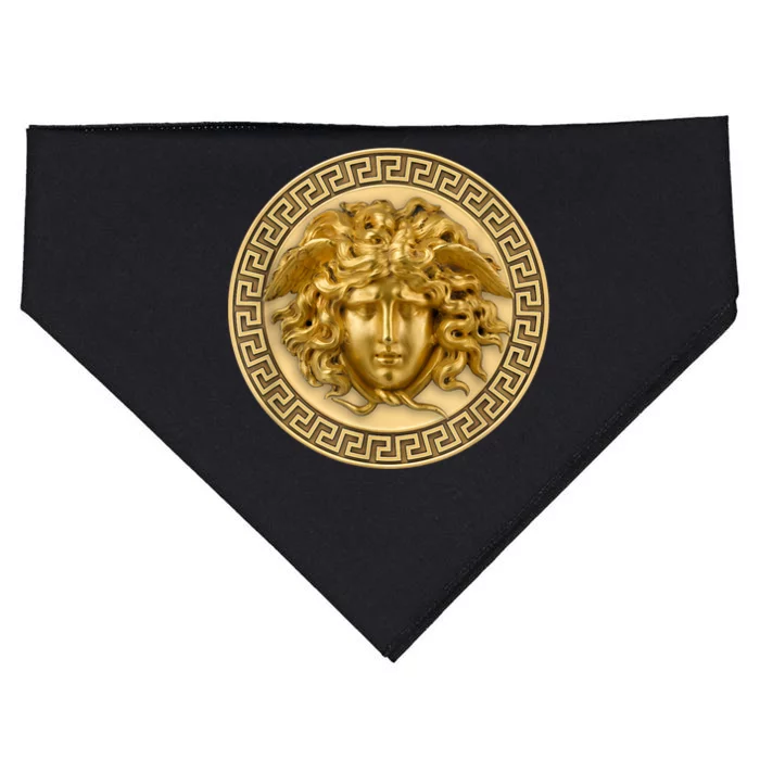 Medusa Head Myth Gorgon Snake Hair Greek Mythology USA-Made Doggie Bandana